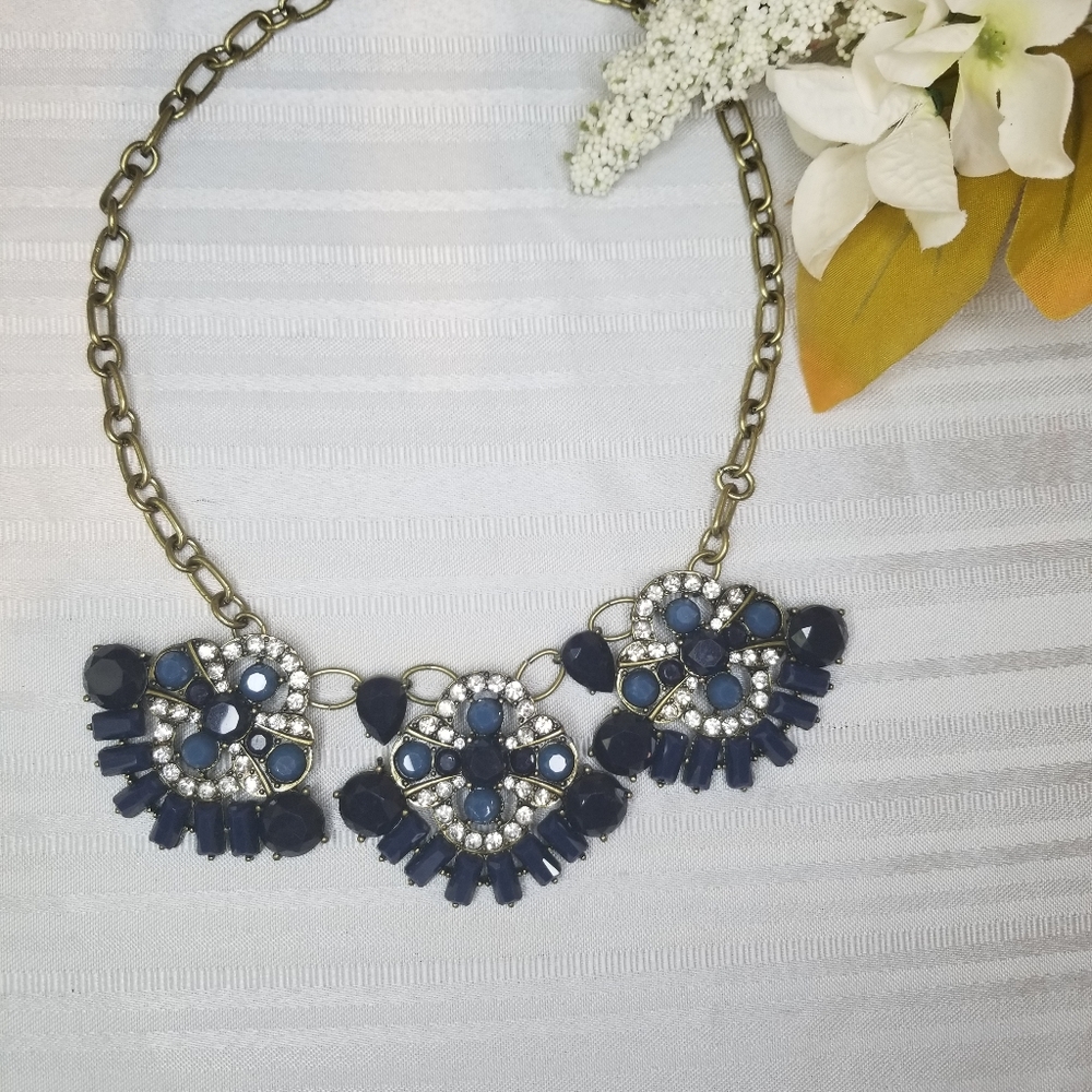 NWT Blue Statement Necklace
